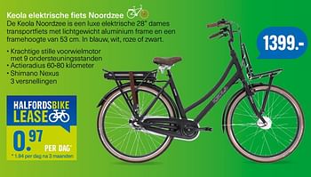 Aanbiedingen Keola elektrische fiets noordzee - Keola - Geldig van 26/06/2017 tot 06/08/2017 bij Halfords