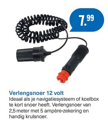 Aanbiedingen Verlengsnoer 12 volt - Huismerk - Halfords - Geldig van 26/06/2017 tot 06/08/2017 bij Halfords