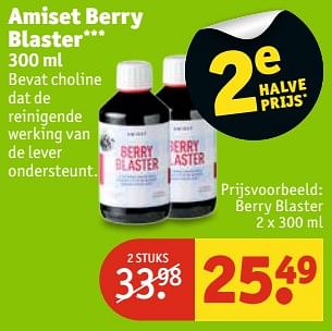 Aanbiedingen Berry blaster - Amiset - Geldig van 11/07/2017 tot 23/07/2017 bij Kruidvat