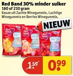Aanbiedingen Red band 30% minder suiker - Red band - Geldig van 11/07/2017 tot 23/07/2017 bij Kruidvat