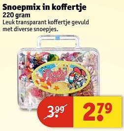 Aanbiedingen Snoepmix in koffertje - Huismerk - Kruidvat - Geldig van 11/07/2017 tot 23/07/2017 bij Kruidvat