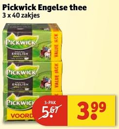 Aanbiedingen Pickwick engelse thee - Pickwick - Geldig van 11/07/2017 tot 23/07/2017 bij Kruidvat