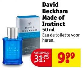Aanbiedingen David beckham made of instinct - David Beckham - Geldig van 16/07/2017 tot 23/07/2017 bij Kruidvat