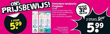 Aanbiedingen Sensodyne tandpasta proglasur - Proglasur - Geldig van 16/07/2017 tot 23/07/2017 bij Kruidvat