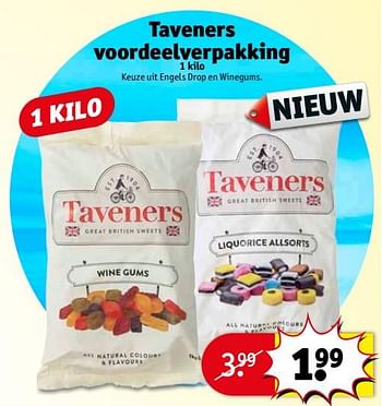 Aanbiedingen Taveners voordeelverpakking - Taveners - Geldig van 16/07/2017 tot 23/07/2017 bij Kruidvat