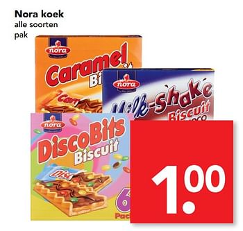 Aanbiedingen Nora koek - Nora - Geldig van 16/07/2017 tot 22/07/2017 bij Deen Supermarkten