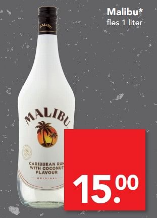 Aanbiedingen Malibu - Malibu - Geldig van 16/07/2017 tot 22/07/2017 bij Deen Supermarkten