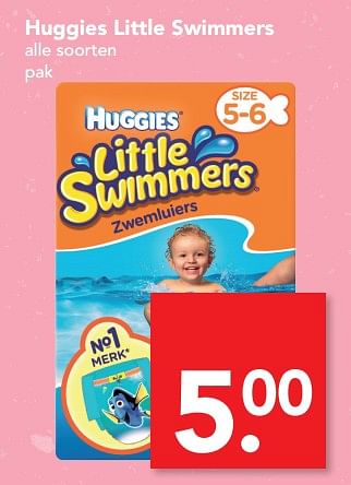 Aanbiedingen Huggies little swimmers - Huggies - Geldig van 16/07/2017 tot 22/07/2017 bij Deen Supermarkten