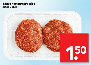 Aanbiedingen Deen hamburgers salsa - Huismerk deen supermarkt - Geldig van 16/07/2017 tot 22/07/2017 bij Deen Supermarkten