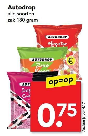 Aanbiedingen Autodrop - Autodrop - Geldig van 16/07/2017 tot 22/07/2017 bij Deen Supermarkten