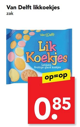 Aanbiedingen Van delft likkoekjes - Van Delft - Geldig van 16/07/2017 tot 22/07/2017 bij Deen Supermarkten