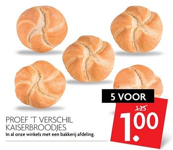 Aanbiedingen Proef `t verschil kaiserbroodjes - Huismerk - Deka Markt - Geldig van 16/07/2017 tot 22/07/2017 bij Deka Markt