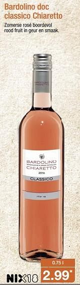 Aanbiedingen Bardolino doc classico chiaretto - Rode wijnen - Geldig van 16/07/2017 tot 23/07/2017 bij Aldi