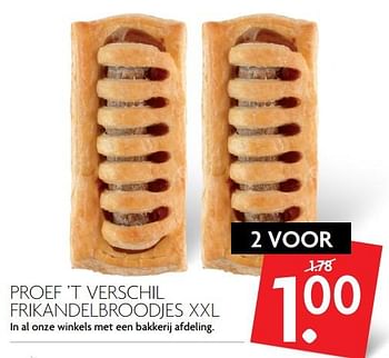 Aanbiedingen Proef `t verschil frikandelbroodjes xxl - Huismerk - Deka Markt - Geldig van 16/07/2017 tot 22/07/2017 bij Deka Markt