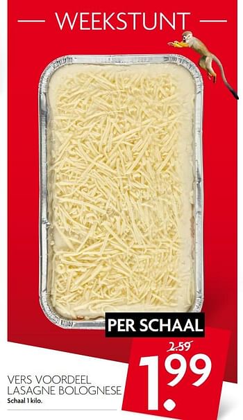 Aanbiedingen Vers voordeel lasagne bolognese - Huismerk - Deka Markt - Geldig van 16/07/2017 tot 22/07/2017 bij Deka Markt