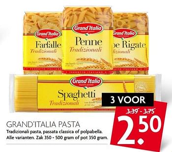 Aanbiedingen Grand`italia pasta - grand’italia - Geldig van 16/07/2017 tot 22/07/2017 bij Deka Markt