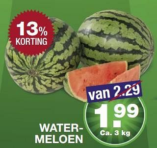 Aanbiedingen Watermeloen - Huismerk - Aldi - Geldig van 16/07/2017 tot 23/07/2017 bij Aldi