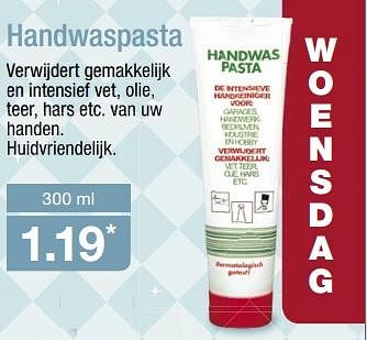 Aanbiedingen Handwaspasta - Huismerk - Aldi - Geldig van 16/07/2017 tot 23/07/2017 bij Aldi