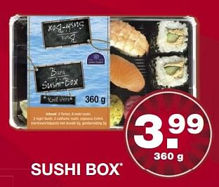 Aanbiedingen Sushi box - Huismerk - Aldi - Geldig van 16/07/2017 tot 23/07/2017 bij Aldi