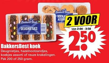 Aanbiedingen Bakkersbest koek - BakkersBest - Geldig van 16/07/2017 tot 22/07/2017 bij Lekker Doen