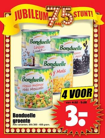 Aanbiedingen Bonduelle groente - Bonduelle - Geldig van 16/07/2017 tot 22/07/2017 bij Lekker Doen
