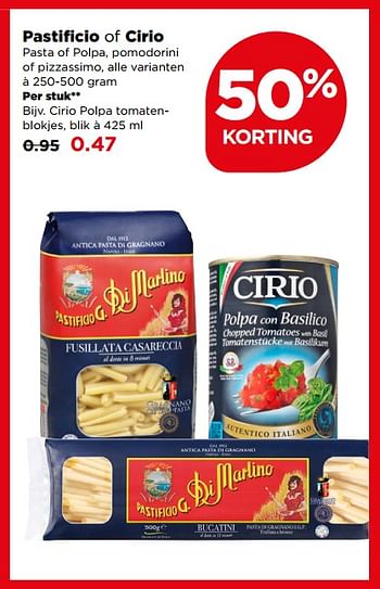Aanbiedingen Cirio polpa tomatenblokjes - CIRIO - Geldig van 16/07/2017 tot 22/07/2017 bij Plus