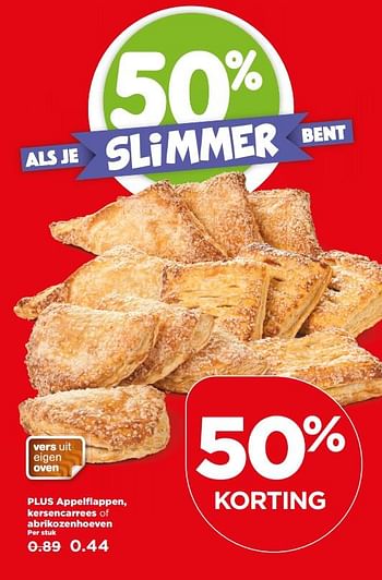 Aanbiedingen Plus appelflappen, kersencarrees of abrikozenhoeven - Huismerk - Plus - Geldig van 16/07/2017 tot 22/07/2017 bij Plus