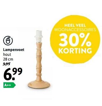 Aanbiedingen Lampenvoet hout - Huismerk - Xenos - Geldig van 16/07/2017 tot 30/07/2017 bij Xenos