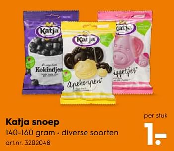 Aanbiedingen Katja snoep - Katja - Geldig van 15/07/2017 tot 26/07/2017 bij Blokker