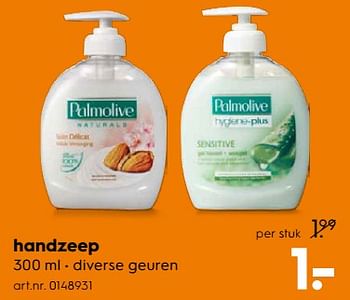 Aanbiedingen Handzeep - Palmolive - Geldig van 15/07/2017 tot 26/07/2017 bij Blokker