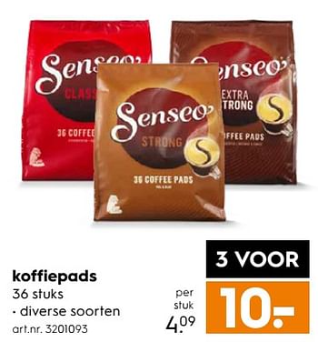 Aanbiedingen Koffiepads - Douwe Egberts - Geldig van 15/07/2017 tot 26/07/2017 bij Blokker