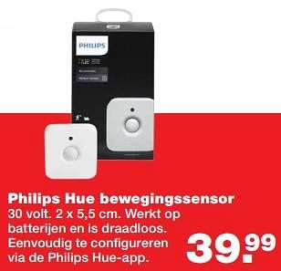 Aanbiedingen Philips hue bewegingssensor - Philips - Geldig van 17/07/2017 tot 23/07/2017 bij Praxis