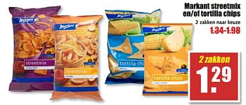 Aanbiedingen Markant streetmix en-of tortilla chips - Markant - Geldig van 17/07/2017 tot 22/07/2017 bij MCD Supermarkten