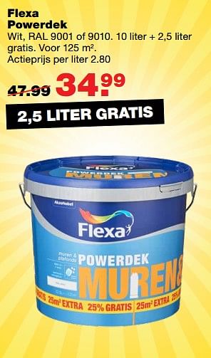 Aanbiedingen Flexa powerdek - Flexa - Geldig van 17/07/2017 tot 23/07/2017 bij Praxis