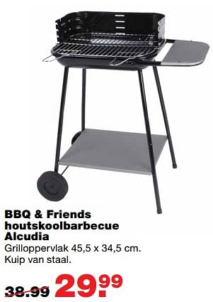 Aanbiedingen Bbq + friends houtskoolbarbecue alcudia - BBQ &amp; Friends  - Geldig van 17/07/2017 tot 23/07/2017 bij Praxis