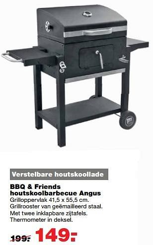 Aanbiedingen Bbq + friends houtskoolbarbecue angus - BBQ &amp; Friends  - Geldig van 17/07/2017 tot 23/07/2017 bij Praxis