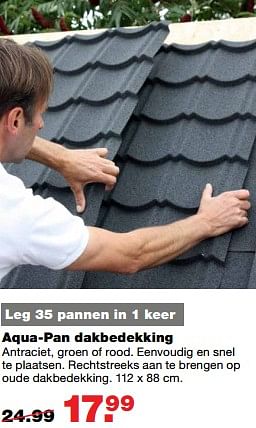Aanbiedingen Aqua-pan dakbedekking - Aquaplan - Geldig van 17/07/2017 tot 23/07/2017 bij Praxis