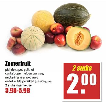 Aanbiedingen Zomerfruit - Huismerk - MCD Supermarkten - Geldig van 17/07/2017 tot 22/07/2017 bij MCD Supermarkten