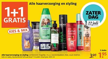Aanbiedingen Schwarzkopf 7 kruiden shampoo - Schwartzkopf - Geldig van 16/07/2017 tot 30/07/2017 bij Etos