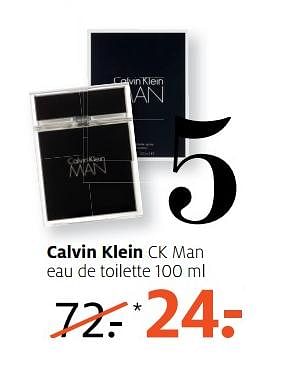 Aanbiedingen Calvin klein ck man eau de toilette - Calvin Klein - Geldig van 16/07/2017 tot 30/07/2017 bij Etos