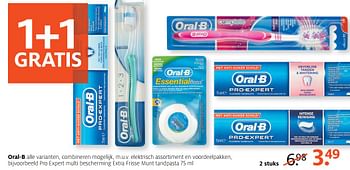 Aanbiedingen Pro expert multi bescherming extra frisse munt tandpasta - Oral-B - Geldig van 16/07/2017 tot 30/07/2017 bij Etos