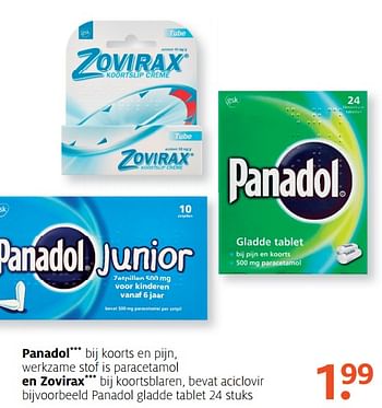 Aanbiedingen Panadol gladde tablet - Panadol - Geldig van 16/07/2017 tot 30/07/2017 bij Etos