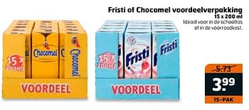 Aanbiedingen Fristi of chocomel voordeelverpakking - Huismerk - Trekpleister - Geldig van 16/07/2017 tot 30/07/2017 bij Trekpleister