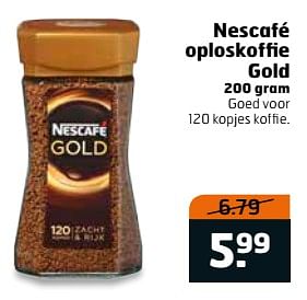 Aanbiedingen Nescafé oploskoffie gold - Nescafe - Geldig van 16/07/2017 tot 30/07/2017 bij Trekpleister