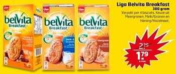 Aanbiedingen Liga belvita breakfast - Belvita - Geldig van 16/07/2017 tot 30/07/2017 bij Trekpleister