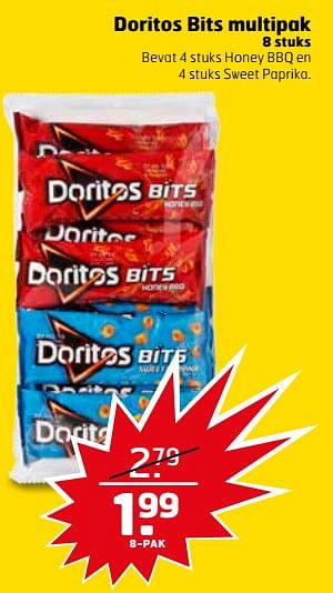 Aanbiedingen Doritos bits multipak - Doritos - Geldig van 16/07/2017 tot 30/07/2017 bij Trekpleister