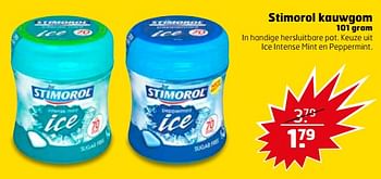 Aanbiedingen Stimorol kauwgom - Stimorol - Geldig van 16/07/2017 tot 30/07/2017 bij Trekpleister