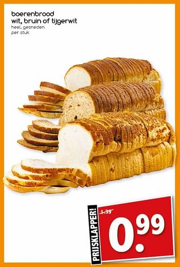 Aanbiedingen Boerenbrood wit, bruin of tijgerwit - Huismerk - Agrimarkt - Geldig van 17/07/2017 tot 22/07/2017 bij Agrimarkt