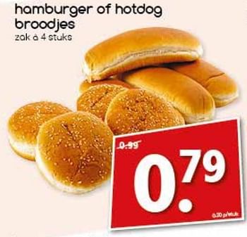 Aanbiedingen Hamburger of hotdog broodjes - Huismerk - Agrimarkt - Geldig van 17/07/2017 tot 22/07/2017 bij Agrimarkt