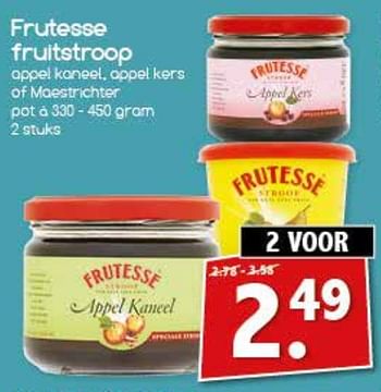 Aanbiedingen Frutesse fruitstroop - Frutesse - Geldig van 17/07/2017 tot 22/07/2017 bij Agrimarkt
